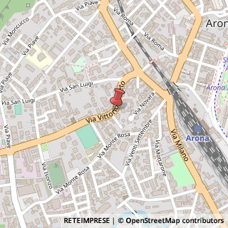 Mappa Via Vittorio Veneto, 41, 28041 Arona, Novara (Piemonte)