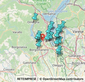 Mappa Via Mario Catilina, 28045 Invorio NO, Italia (9.125)