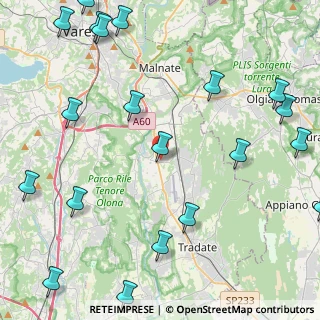 Mappa Via F.lli Rosselli, 21043 Castiglione Olona VA, Italia (6.235)