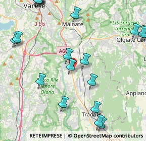 Mappa Via F.lli Rosselli, 21043 Castiglione Olona VA, Italia (5.6785)