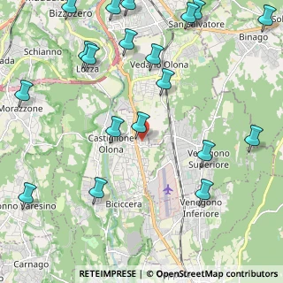 Mappa Via F.lli Rosselli, 21043 Castiglione Olona VA, Italia (2.89947)
