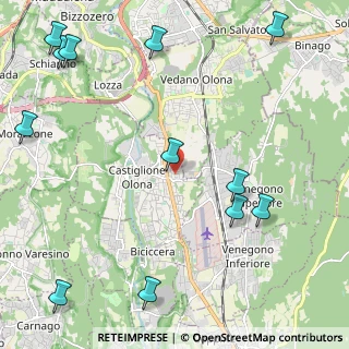 Mappa Via F.lli Rosselli, 21043 Castiglione Olona VA, Italia (3.03167)