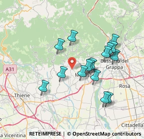 Mappa Via Collalto, 36063 Marostica VI, Italia (6.48813)