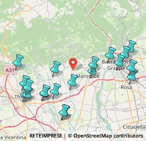 Mappa Via Collalto, 36063 Marostica VI, Italia (9.3765)