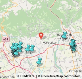 Mappa Via Collalto, 36063 Marostica VI, Italia (11.011)