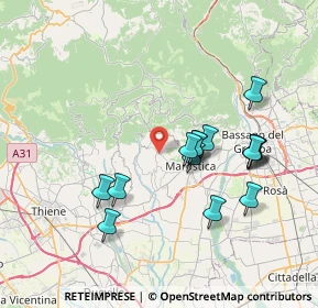 Mappa Via Collalto, 36063 Marostica VI, Italia (7.05067)