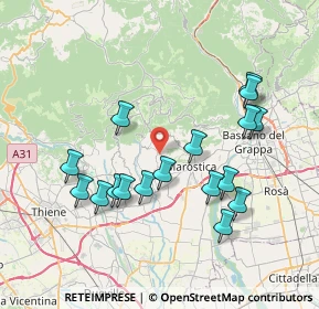 Mappa Via Collalto, 36063 Marostica VI, Italia (7.51882)