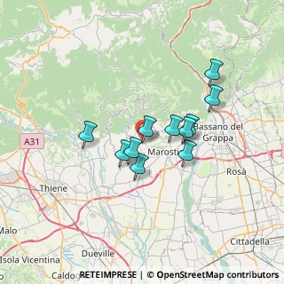 Mappa Via Collalto, 36063 Marostica VI, Italia (5.23909)
