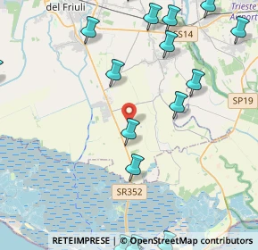 Mappa Via Bosco Moleco, 33051 Aquileia UD, Italia (6.3295)