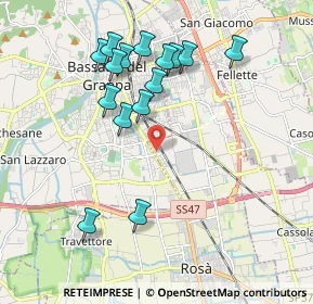 Mappa Via Valsugana, 36061 Bassano del Grappa VI, Italia (1.934)