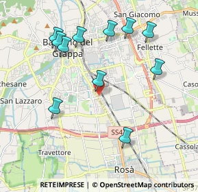 Mappa Via Valsugana, 36022 Cassola VI, Italia (2.09818)