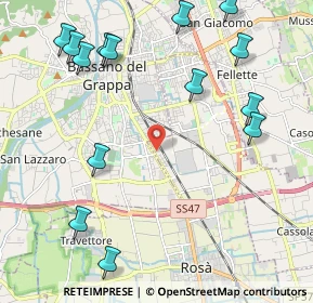 Mappa Via Valsugana, 36061 Bassano del Grappa VI, Italia (2.66786)