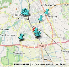 Mappa Via Valsugana, 36022 Cassola VI, Italia (1.53)