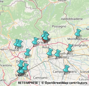 Mappa Via Valsugana, 36022 Cassola VI, Italia (17.39529)