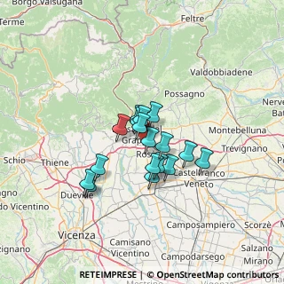 Mappa Via Valsugana, 36061 Bassano del Grappa VI, Italia (8.94294)