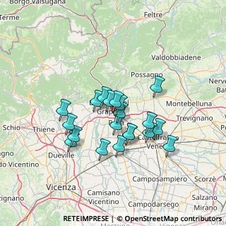 Mappa Via Valsugana, 36061 Bassano del Grappa VI, Italia (10.7445)