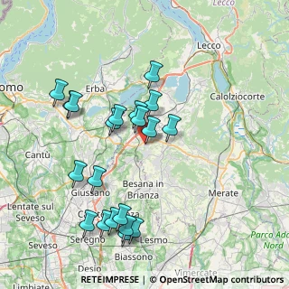Mappa Via Provinciale, 23892 Bulciago LC, Italia (7.8895)