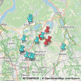 Mappa Via Provinciale, 23892 Bulciago LC, Italia (7.01286)