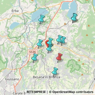 Mappa Via Provinciale, 23892 Bulciago LC, Italia (3.34455)