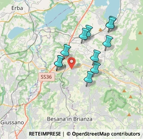 Mappa Via Provinciale, 23892 Bulciago LC, Italia (3.04909)