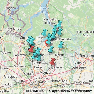 Mappa Via Provinciale, 23892 Bulciago LC, Italia (10.184)