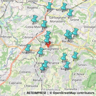 Mappa Via Provinciale, 23892 Bulciago LC, Italia (2.08)