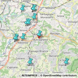 Mappa Via Provinciale, 23892 Bulciago LC, Italia (2.51583)