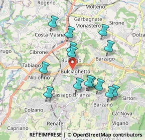 Mappa Via Provinciale, 23892 Bulciago LC, Italia (1.72786)