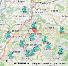 Mappa Via Provinciale, 23892 Bulciago LC, Italia (2.45923)
