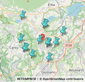 Mappa Via Paolo Borsellino, 22040 Alzate Brianza CO, Italia (3.05769)