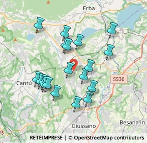 Mappa Via Paolo Borsellino, 22040 Alzate Brianza CO, Italia (3.32842)