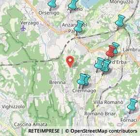 Mappa Via Paolo Borsellino, 22040 Alzate Brianza CO, Italia (2.32583)