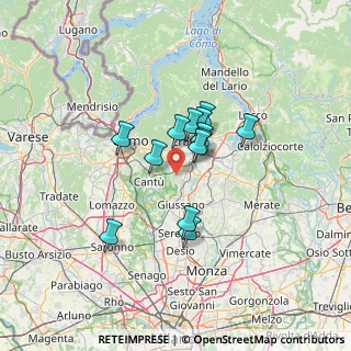 Mappa Via Paolo Borsellino, 22040 Alzate Brianza CO, Italia (9.25154)