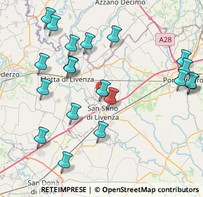 Mappa Via Pordenone, 30029 San Stino di Livenza VE, Italia (9.2)