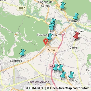 Mappa Via Grumello, 36013 Piovene Rocchette VI, Italia (2.49071)