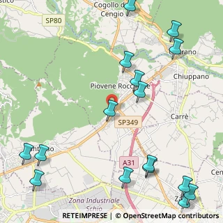 Mappa Via Grumello, 36013 Piovene Rocchette VI, Italia (3.02438)