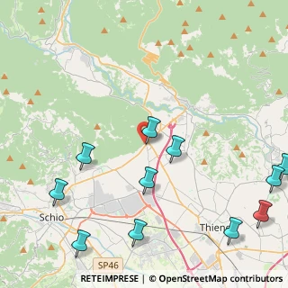 Mappa Via Grumello, 36013 Piovene Rocchette VI, Italia (5.68909)