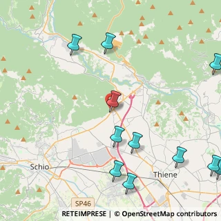 Mappa Via Grumello, 36013 Piovene Rocchette VI, Italia (5.71273)