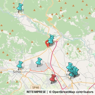 Mappa Via Grumello, 36013 Piovene Rocchette VI, Italia (5.63692)