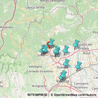 Mappa Via Grumello, 36013 Piovene Rocchette VI, Italia (12.7325)