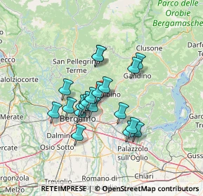 Mappa Via Monsignor G. B. Morali, 24027 Nembro BG, Italia (10.39)