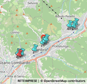 Mappa Via Monsignor G. B. Morali, 24027 Nembro BG, Italia (1.93818)