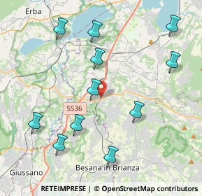 Mappa Via Roma, 23892 Bulciago LC, Italia (4.44909)