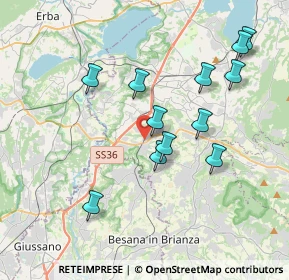 Mappa Via Roma, 23892 Bulciago LC, Italia (3.66333)