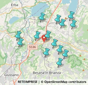 Mappa Via Roma, 23892 Bulciago LC, Italia (3.65286)