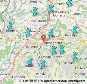 Mappa Via Roma, 23892 Bulciago LC, Italia (2.3525)