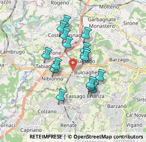 Mappa Via Roma, 23892 Bulciago LC, Italia (1.37875)
