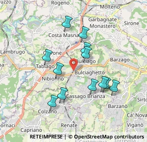 Mappa Via Roma, 23892 Bulciago LC, Italia (1.64333)