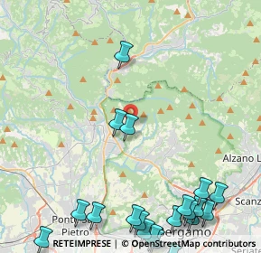 Mappa Via Scotti, 24018 Villa D'almé BG, Italia (6.3575)