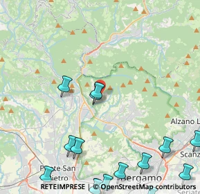 Mappa Via Scotti, 24018 Villa D'almé BG, Italia (6.30067)